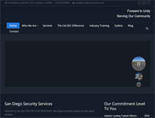 Tablet Screenshot of calsecservices.com